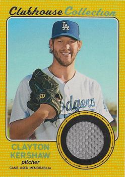 2017 Topps Heritage - Clubhouse Collection Relics Gold #CCR-CK Clayton Kershaw Front