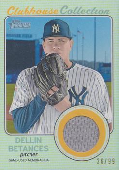 2017 Topps Heritage - Clubhouse Collection Relics Gold #CCR-DB Dellin Betances Front