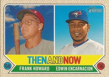 2017 Topps Heritage - Then and Now #TAN-12 Frank Howard / Edwin Encarnacion Front