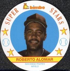 1989 Bimbo Super Stars Discs #12 Roberto Alomar Front