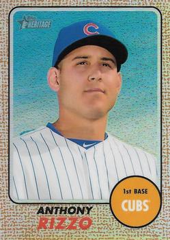 2017 Topps Heritage - Chrome Refractor #THC-410 Anthony Rizzo Front