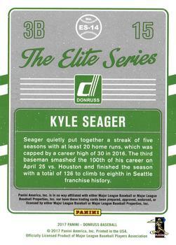 2017 Donruss - The Elite Series Gold #ES-14 Kyle Seager Back