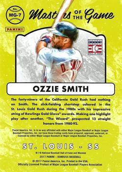 2017 Donruss - Masters of the Game #MG-7 Ozzie Smith Back