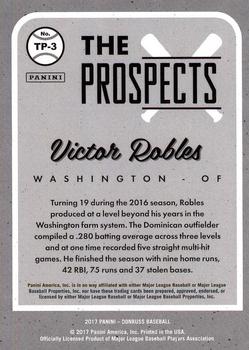 2017 Donruss - The Prospects #TP-3 Victor Robles Back