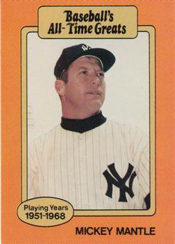 1987 Hygrade All-Time Greats - Promos (Red Backs) #NNO Mickey Mantle Front