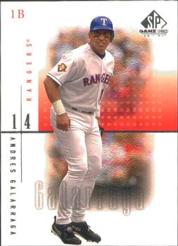 2001 SP Game Used Edition #14 Andres Galarraga Front