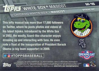2017 Topps Opening Day - Mascots #M-16 Southpaw Back