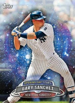 2017 Topps Opening Day - Opening Day Stars #ODS-27 Gary Sanchez Front