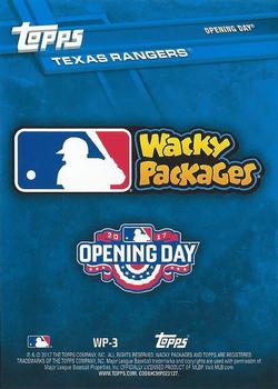 2017 Topps Opening Day - MLB Wacky Packages #WP-3 Texas Alphabet Chili Back