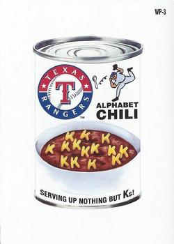 2017 Topps Opening Day - MLB Wacky Packages #WP-3 Texas Alphabet Chili Front