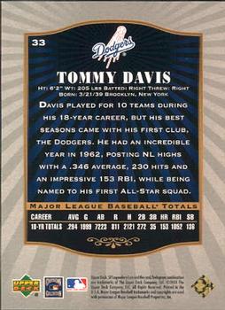 2001 SP Legendary Cuts #33 Tommy Davis Back