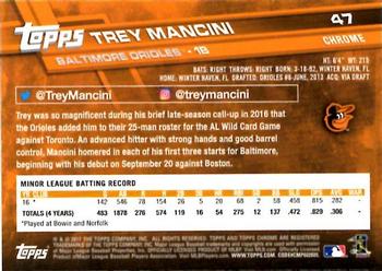 2017 Topps Chrome #47 Trey Mancini Back