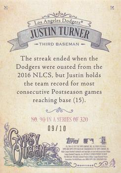 2017 Topps Gypsy Queen - Red #90 Justin Turner Back