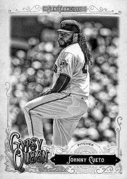 2017 Topps Gypsy Queen - Black and White #32 Johnny Cueto Front