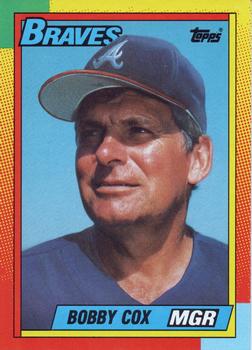 1990 Topps Traded - Gray Card Stock (Pack Version) #23T Bobby Cox Front
