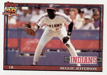 1991 Topps Traded - Gray Card Stock (Pack Version) #60T Reggie Jefferson Front