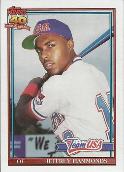 1991 Topps Traded - Gray Card Stock (Pack Version) #51T Jeffrey Hammonds Front