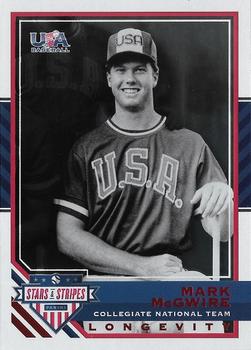 2017 Panini USA Baseball Stars & Stripes - Longevity Ruby #93 Mark McGwire Front