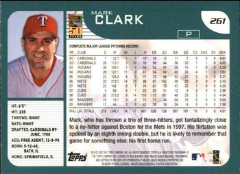 2001 Topps #261 Mark Clark Back