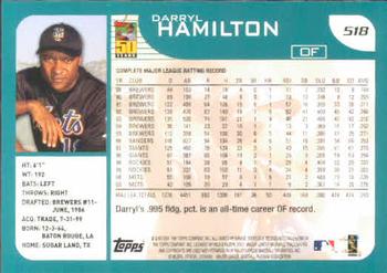 2001 Topps #518 Darryl Hamilton Back