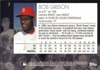 2001 Topps American Pie #7 Bob Gibson Back