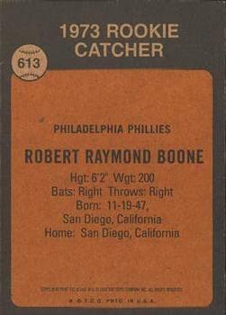2001 Topps Archives #232 Bob Boone Back