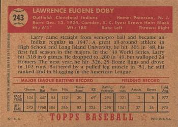 2001 Topps Archives #5 Larry Doby Back