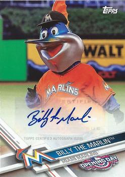 2017 Topps Opening Day - Mascot Autographs #MA-B Billy the Marlin Front