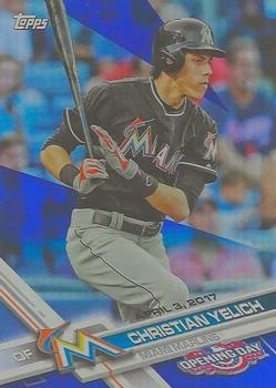 2017 Topps Opening Day - Purple Foil #99 Christian Yelich Front