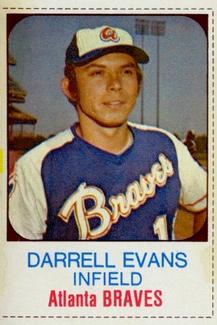 1975 Hostess Twinkies #3 Darrell Evans Front