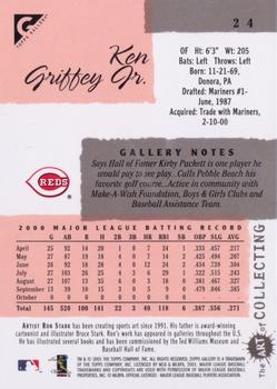 2001 Topps Gallery #24 Ken Griffey Jr. Back