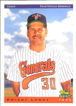 1993 Classic Best Fayetteville Generals #26 Dwight Lowry Front