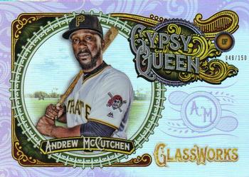2017 Topps Gypsy Queen - GQ GlassWorks Box Toppers Purple #GW-AM Andrew McCutchen Front