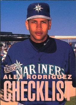 1997 Ultra - Checklists (Series Two) #4 Alex Rodriguez Front