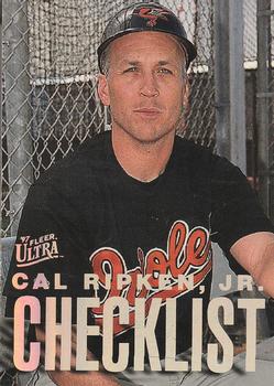 1997 Ultra - Checklists (Series Two) #5 Cal Ripken, Jr. Front