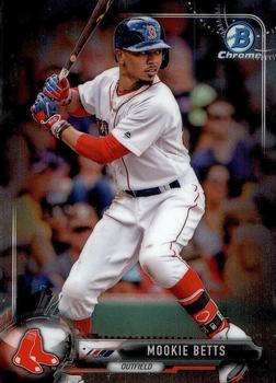 2017 Bowman Chrome #63 Mookie Betts Front