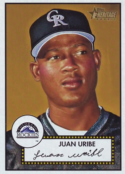2001 Topps Heritage #246 Juan Uribe Front