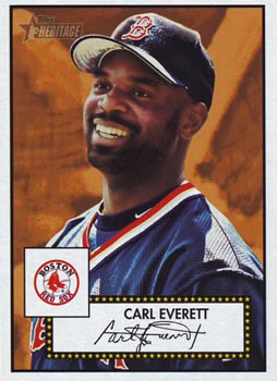 2001 Topps Heritage #332 Carl Everett Front