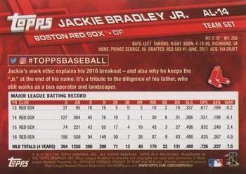 2017 Topps American League Standouts #AL-14 Jackie Bradley Jr. Back