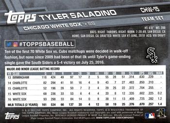 2017 Topps Chicago White Sox #CHW-15 Tyler Saladino Back