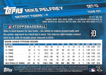 2017 Topps Detroit Tigers #DET-13 Mike Pelfrey Back