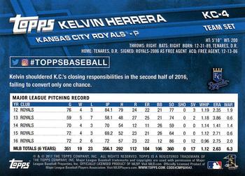 2017 Topps Kansas City Royals #KC-4 Kelvin Herrera Back