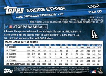 2017 Topps Los Angeles Dodgers #LAD-2 Andre Ethier Back