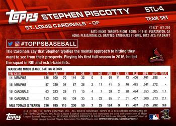 2017 Topps St. Louis Cardinals #STL-4 Stephen Piscotty Back