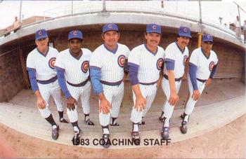 1983 Thorn Apple Valley Chicago Cubs #NNO Lee Elia / Ruben Amaro Sr. / Billy Connors / Duffy Dyer / Fred Koenig / John Vukovich Front