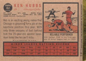 2002 Topps Wrigley Field Edition #5 Ken Hubbs Back