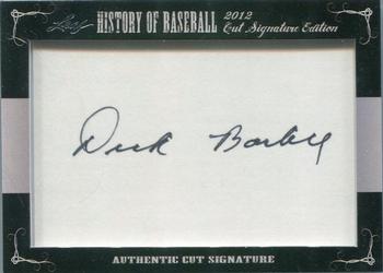 2012 Leaf Cut Signature History of Baseball #NNO Dick Bartell Front