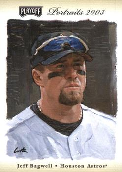 2003 Playoff Portraits - Beige #12 Jeff Bagwell Front