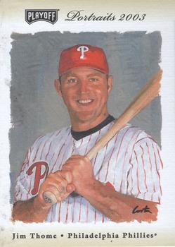 2003 Playoff Portraits - Beige #78 Jim Thome Front