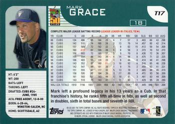 2001 Topps Traded & Rookies #T17 Mark Grace Back
